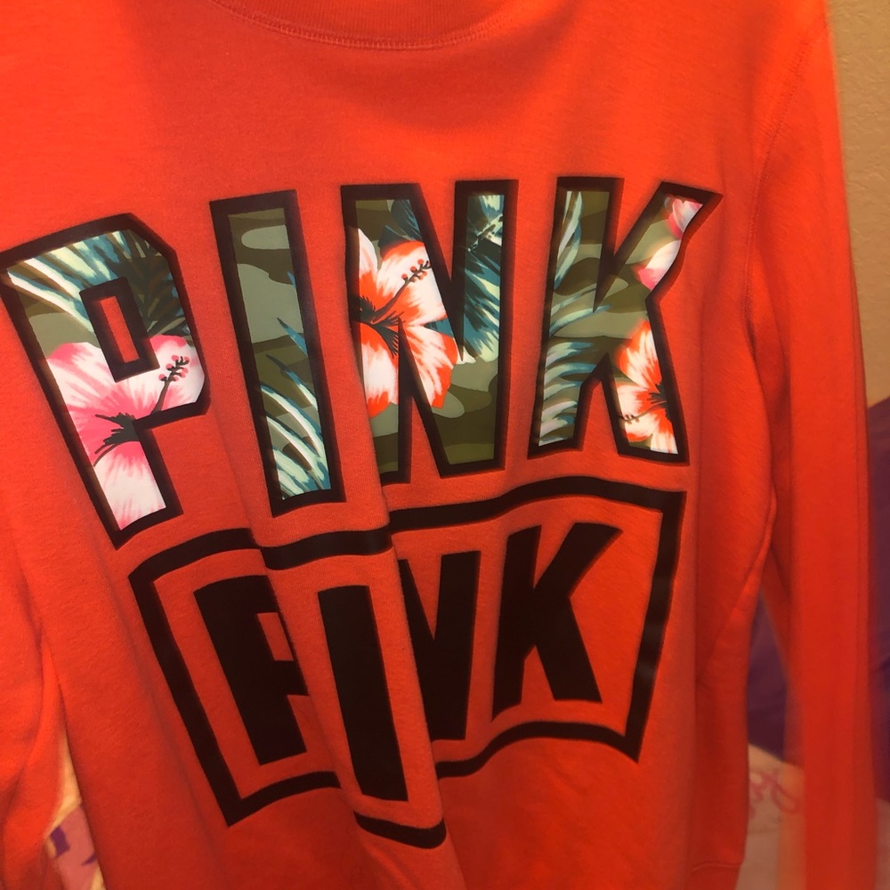 Orange pink sweatshirt